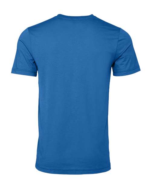 BELLA + CANVAS Jersey Tee 3001 Columbia Blue Custom Embroidered Business Logo