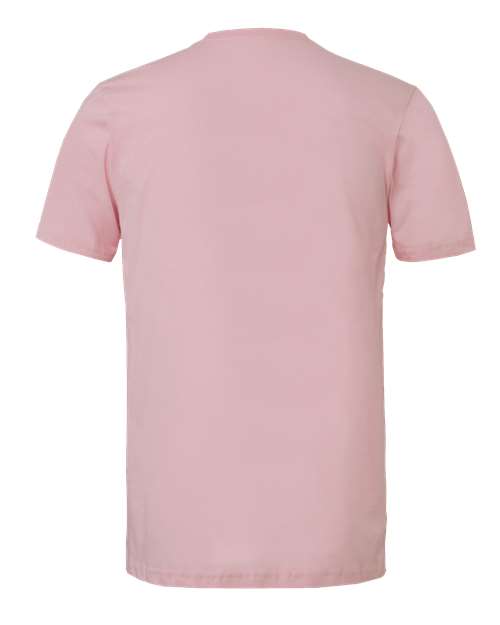 BELLA + CANVAS Jersey Tee 3001 Pink Custom Embroidered Business Logo