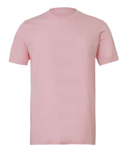 BELLA + CANVAS Jersey Tee 3001 Pink Custom Embroidered Business Logo