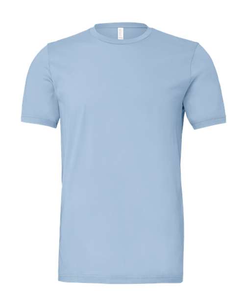 BELLA + CANVAS Jersey Tee 3001 Baby Blue Custom Embroidered Business Logo