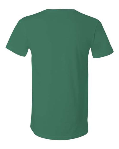 BELLA + CANVAS Jersey V-Neck Tee 3005 Kelly Custom Embroidered Business Logo