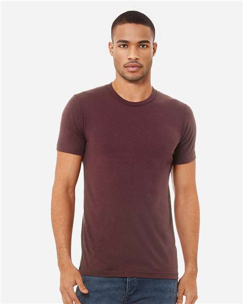 BELLA + CANVAS Triblend Tee 3413 Maroon Triblend