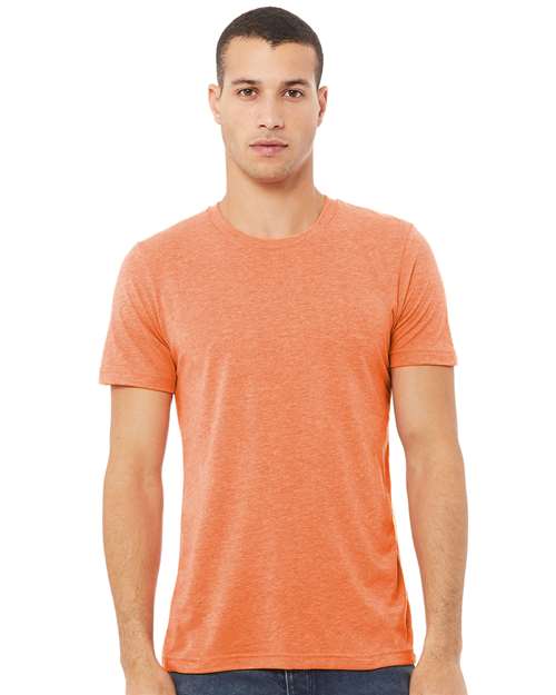 BELLA + CANVAS Triblend Tee 3413 Orange Triblend Custom Embroidered Business Logo