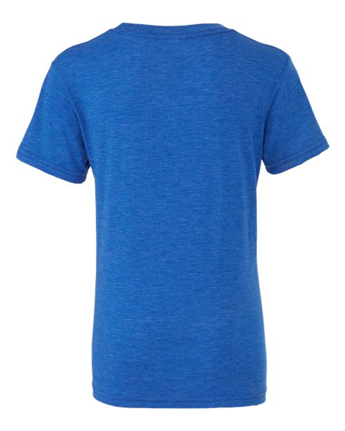 BELLA + CANVAS Triblend Tee 3413 Teal Triblend Custom Embroidered Business Logo
