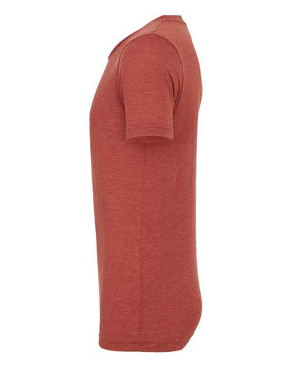 BELLA + CANVAS Triblend Tee 3413 Clay Triblend Custom Embroidered Business Logo