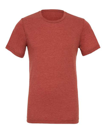 BELLA + CANVAS Triblend Tee 3413 Clay Triblend Custom Embroidered Business Logo
