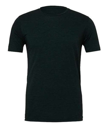 BELLA + CANVAS Triblend Tee 3413 Emerald Triblend Custom Embroidered Business Logo