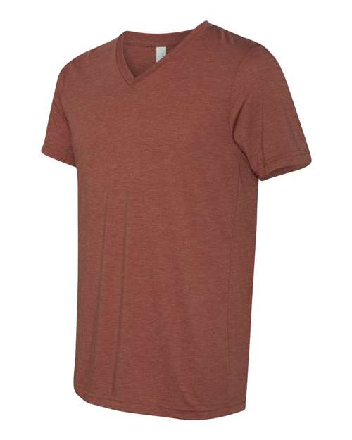 BELLA + CANVAS Triblend V-Neck Short Sleeve Tee 3415 Clay Triblend