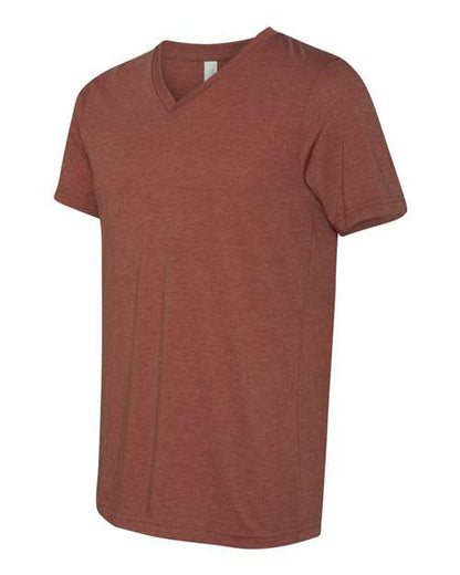 BELLA + CANVAS Triblend V-Neck Short Sleeve Tee 3415 Clay Triblend
