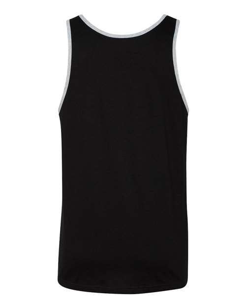 BELLA + CANVAS Jersey Tank 3480 Black/ Athletic Heather