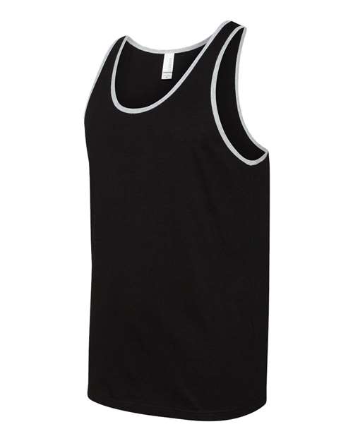 BELLA + CANVAS Jersey Tank 3480 Black/ Athletic Heather