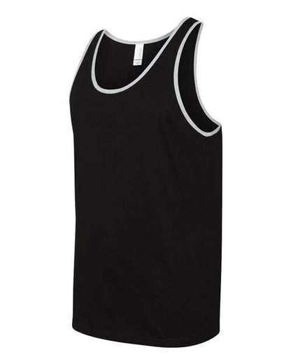 BELLA + CANVAS Jersey Tank 3480 Black/ Athletic Heather