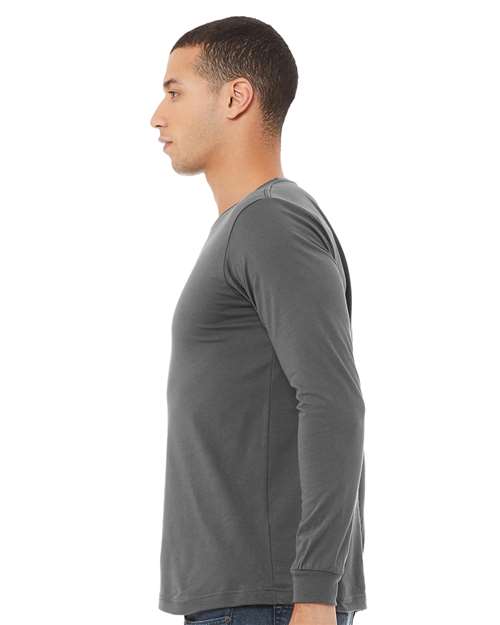 BELLA + CANVAS Jersey Long Sleeve Tee 3501 Asphalt