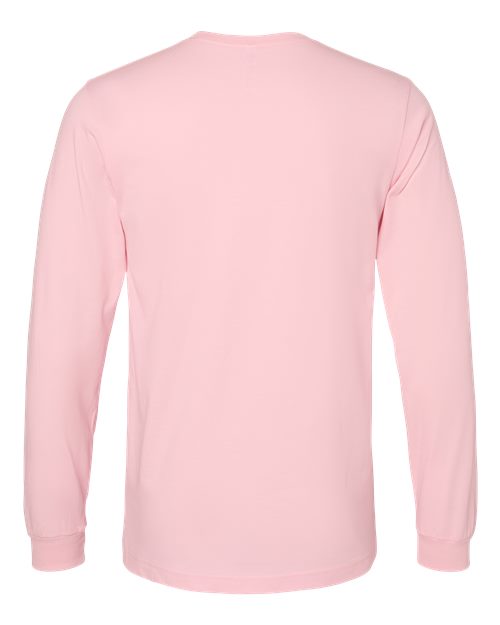 BELLA + CANVAS Eco-Fleece Baller Short Sleeve Hoodie 3501 Pink Custom Embroidered Business Logo