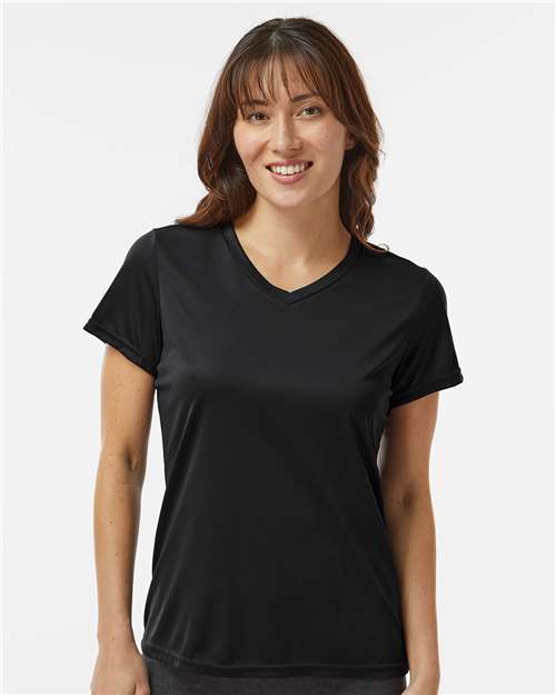 Custom Embroidered  Augusta Sportswear Women's Nexgen Performance V-Neck T-Shirt 1790 Black