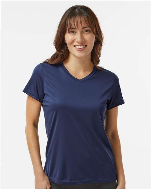 Custom Embroidered  Augusta Sportswear Women's Nexgen Performance V-Neck T-Shirt 1790 Navy