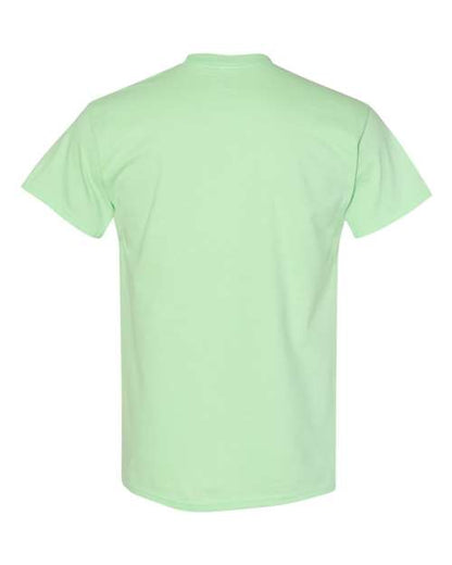 Gildan USA-Made Fine Jersey T-Shirt 5000 Military Green Custom Embroidered Business Logo