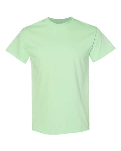 Gildan USA-Made Fine Jersey T-Shirt 5000 Military Green Custom Embroidered Business Logo