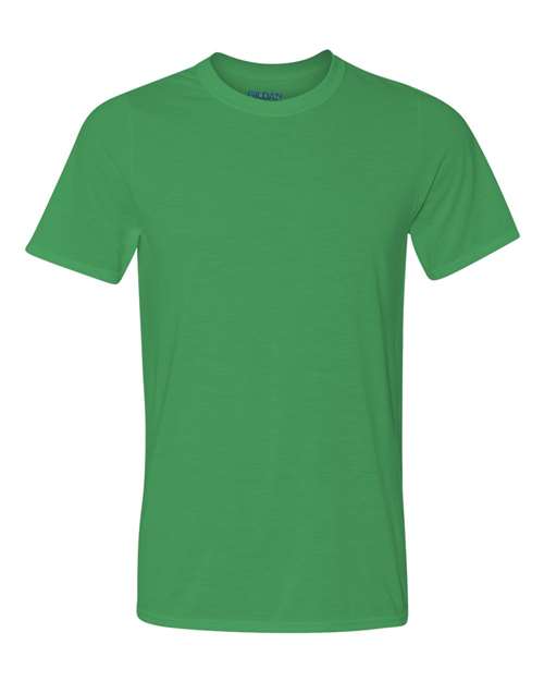 Gildan Performance® T-Shirt 42000 Irish Green Custom Embroidered Business Logo