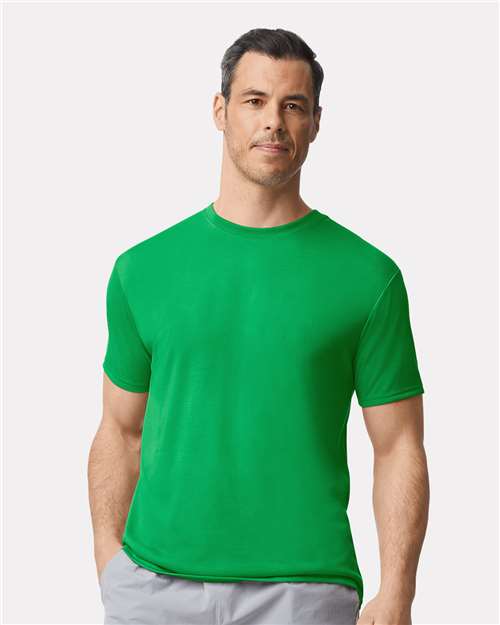 Custom Embroidered  Gildan Performance® T-Shirt 42000 Irish Green
