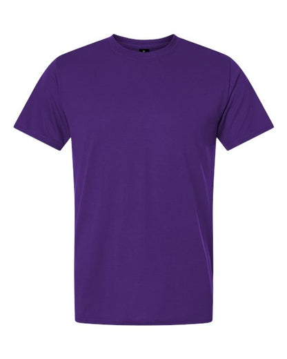 Gildan Performance® T-Shirt 42000 Prairie Dust Custom Embroidered Business Logo