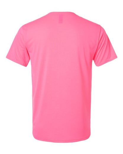 Gildan Performance® T-Shirt 42000 Safety Green Custom Embroidered Business Logo