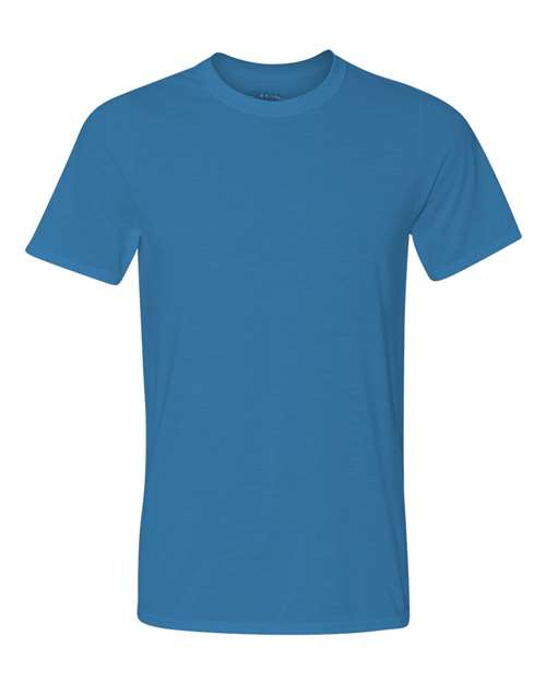 Gildan Performance® T-Shirt 42000 Sapphire Custom Embroidered Business Logo