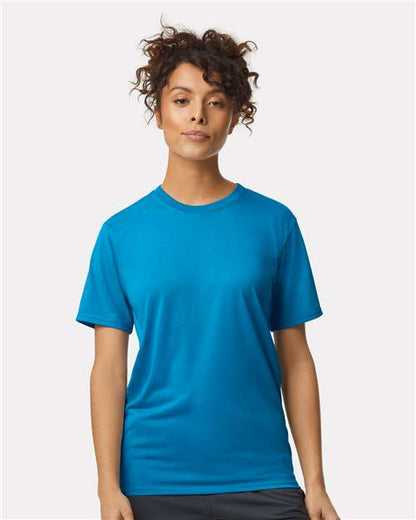 Custom Embroidered  Gildan Performance® T-Shirt 42000 Sapphire