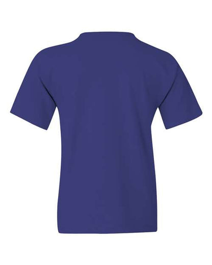 Gildan Heavy Cotton™ Youth T-Shirt 5000B Charcoal Custom Embroidered Business Logo