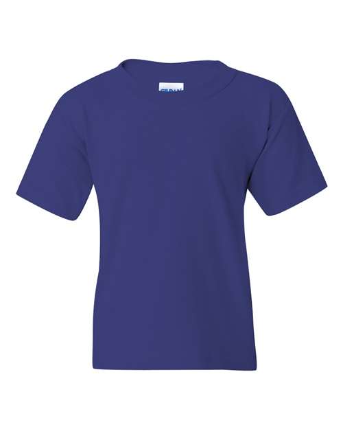 Gildan Heavy Cotton™ Youth T-Shirt 5000B Cobalt Custom Embroidered Business Logo