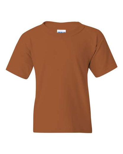 Gildan Heavy Cotton™ Youth T-Shirt 5000B Texas Orange Custom Embroidered Business Logo