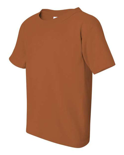 Gildan Heavy Cotton™ Youth T-Shirt 5000B Texas Orange Custom Embroidered Business Logo