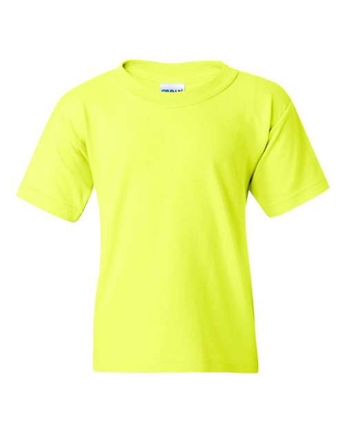 Gildan Heavy Cotton™ Youth T-Shirt 5000B Royal Custom Embroidered Business Logo