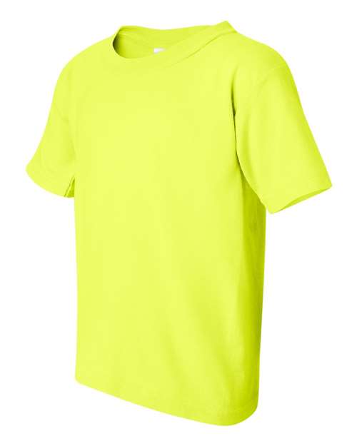 Gildan Heavy Cotton™ Youth T-Shirt 5000B Royal Custom Embroidered Business Logo
