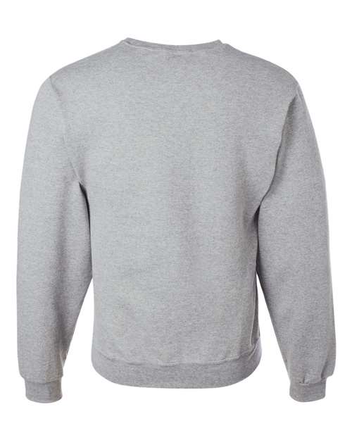 JERZEES NuBlend® Crewneck Sweatshirt 562MR Athletic Heather Custom Embroidered Business Logo
