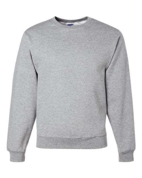 JERZEES NuBlend® Crewneck Sweatshirt 562MR Athletic Heather Custom Embroidered Business Logo