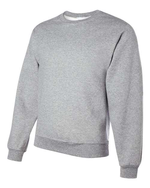 JERZEES NuBlend® Crewneck Sweatshirt 562MR Athletic Heather Custom Embroidered Business Logo