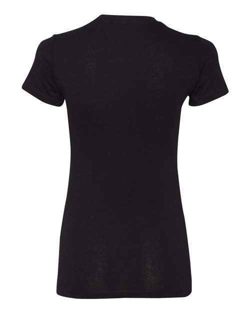 BELLA + CANVAS Women's Slim Fit Tee 6004 Solid Black Blend