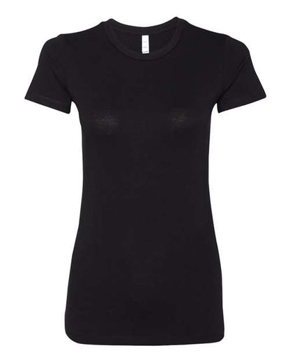 BELLA + CANVAS Women's Slim Fit Tee 6004 Solid Black Blend