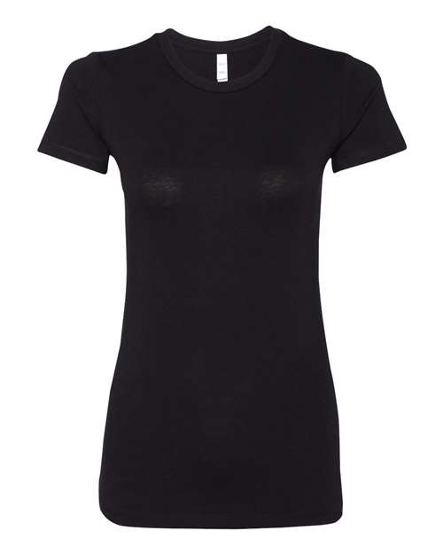 BELLA + CANVAS Women's Slim Fit Tee 6004 Solid Black Blend