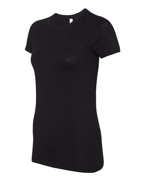 BELLA + CANVAS Women's Slim Fit Tee 6004 Solid Black Blend