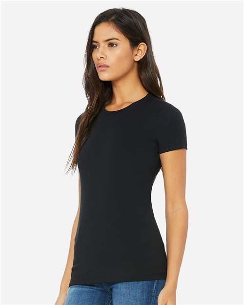BELLA + CANVAS Women's Slim Fit Tee 6004 Solid Black Blend