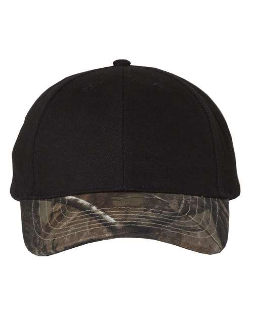 Kati Solid Crown with Camo Visor Cap LC25