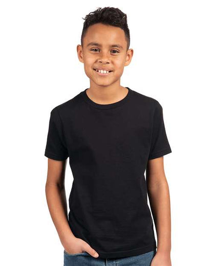 Next Level Youth Cotton T-Shirt 3310 Black