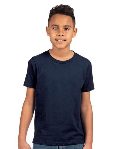 Next Level Youth Cotton T-Shirt 3310 Midnight Navy