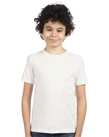 Next Level Youth Cotton T-Shirt 3310 White
