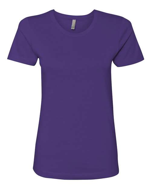 Next Level Women’s Cotton T-Shirt 3900 Purple Rush