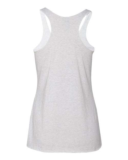 Next Level Women’s Triblend Racerback Tank 6733 Heather White
