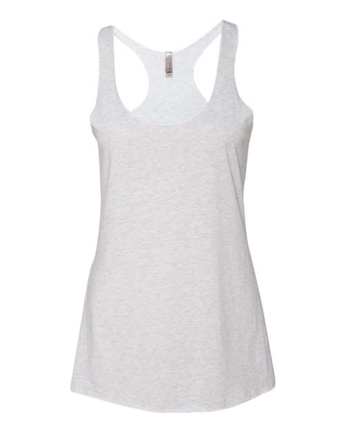 Next Level Women’s Triblend Racerback Tank 6733 Heather White