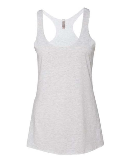 Next Level Women’s Triblend Racerback Tank 6733 Heather White